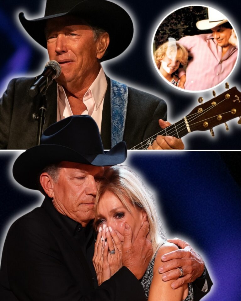 39 years ago today, country legend George Strait faced a heartbreak no parent should ever endure—he and his wife, Norma, lost their precious daughter, Jenifer Lyn. 💔 That kind of pain doesn’t fade. And when George walked onto the stage after her passing, he wasn’t just holding a guitar—he was carrying a shattered heart. With the spotlight on him and memories flooding in, he sang. Not just any song, but one meant for his little girl. His voice shook, heavy with grief, and every word felt like a prayer whispered through tears. You could hear the ache in every note. And as he poured his soul into the mic, the crowd sat frozen—eyes glassy, hearts breaking with his. By the end, there wasn’t a dry eye in the room. It wasn’t just a performance. It was a father crying out to heaven.