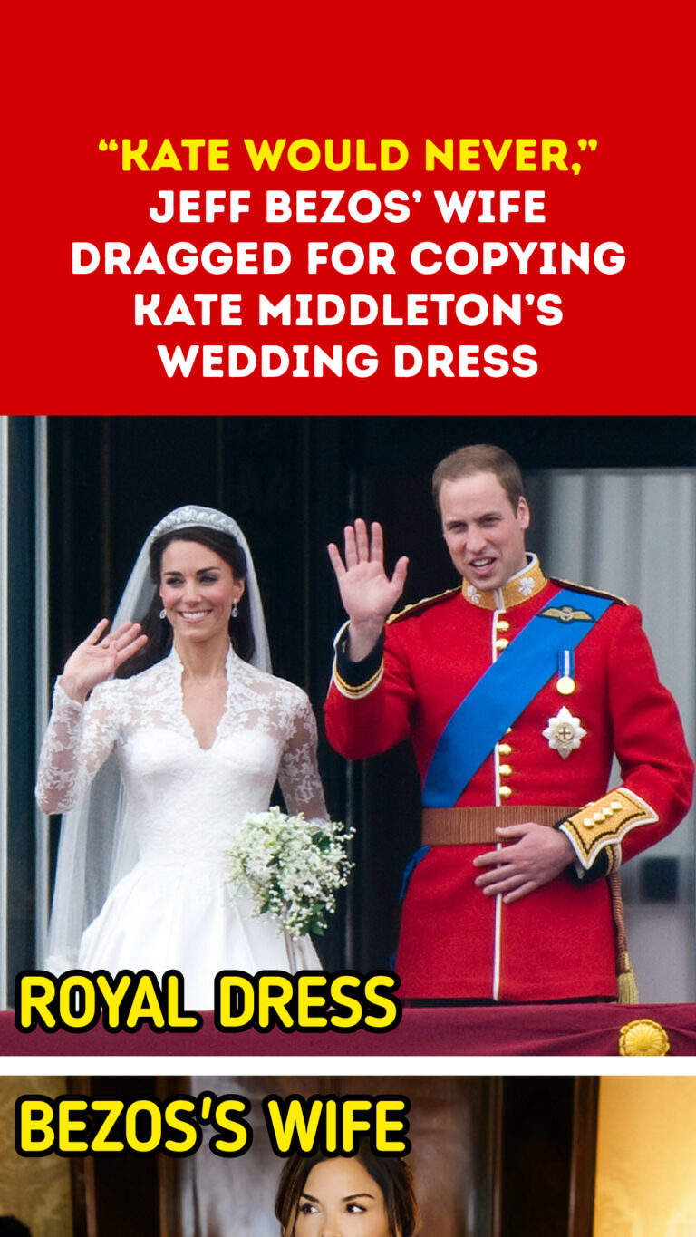 “Kate Would Never,” Jeff Bezos’ Wife Dragged for Copying Kate Middleton’s Wedding Dress